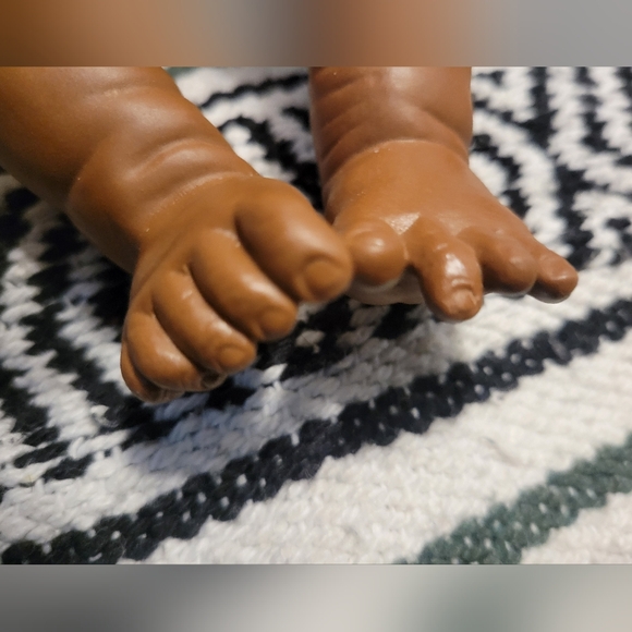 Doll Newborn Baby Girl Anatomically Correct  African American Hospital Blue Eyes - Picture 7 of 16